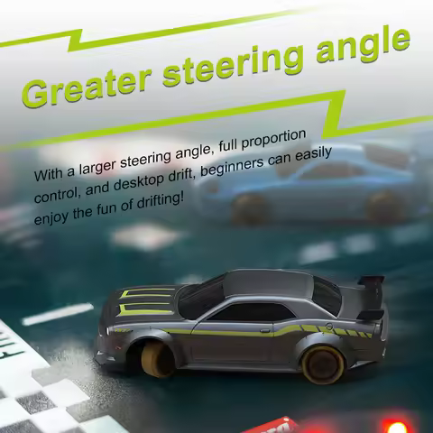 Turbo Racing 1:76 C65 Drift RC Car w/ Gyro Radio Full Proportional Remote Control Model RTR Desktop 