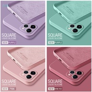 Luxury Original Square Liquid Silicone Case For OPPO A53 A33 A9 A5 2020 A3S A12E A52 A92 A54 A74 A95 A16 F11 A31 RENO 4F Shockproof Soft Cover