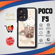 Latest P0C0 F5 Case - P0C0 F5 - Cute bb Motif - Premium Glossy Softcase Hardcase Material - P0C0 Glo
