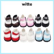 WITTE Mini Shoes, Leather Replacement Doll Shoes, Mini 20cm Lace Adhesive Shoes Birthday Gifts