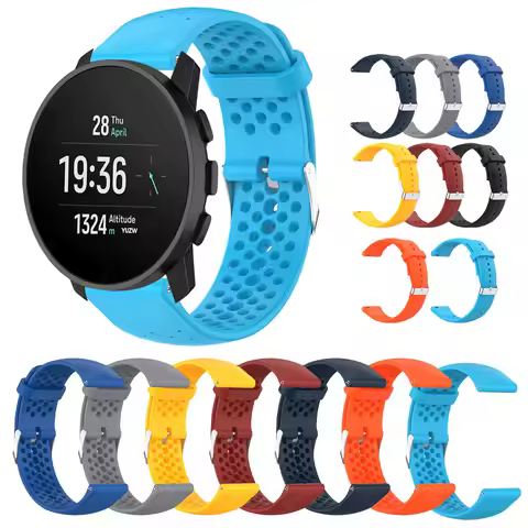 22 20mm Silicone Strap For SUUNTO 9 PEAK/5 PEAK PRO Straps For SUUNTO VERTICAL/RACE/SUUNTO3 Watch Br