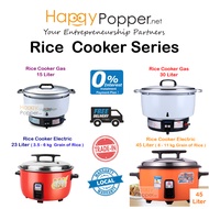 happypopper Commercial PERIUK NASI Electric Rice Cooker Gas 15 30 Liter 23 45 Liter Electric 15liter