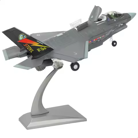 NUOTIE F-35 Lightning II 1:72 Die-cast Fighter Aircraft Model with Bracket F-35B Marine Corps Milita