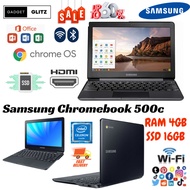 SAMSUNG CHROMEBOOK Xe500 | RAM 4GB eMMC SSD 16GB DDR3 | INTEL CELERON N3060| BEST QUALITY