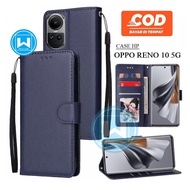 Flip Case Oppo Reno 10 5G Premium Flip Case Leather Wallet - Hp Wallet Case