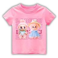 Children's KAOS LABUBU TSHIRT OBLONG CHILDREN'S MOTIF LABUBU DUO MOKOKO V1 MOKOKO V3