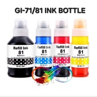 Compatible Canon GI 71/81 ink for G1020 G2020 G3020 G3060 G3770 G4770 G3730 G2730 G1730