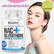 Bcuelov NAC+Glutathione คอลลาเจนชนิด II + คอลลาเจนปลาเปปไทด์คู่! เติมเต็มคอลลาเจนอย่างล้ำลึก ลดเลือน