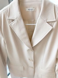 Wanko - 卡奇杏色厚長袖西裝外套 - 全新