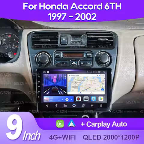 For Honda Accord 6TH 1997 1998 - 2002 Android Car Radio Multimedia Video Player CarPlay Auto 4G GPS