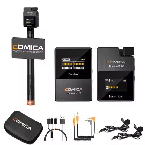 COMICA BoomX-D 2.4G Professional Wireless Handheld Microphone for News Reports, Interview, Live Stre