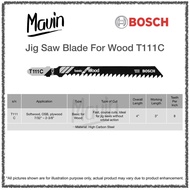 JIGSAW / JIG SAW BLADE BOSCH T111C Wood T-Shank  - 5PCS/PKT