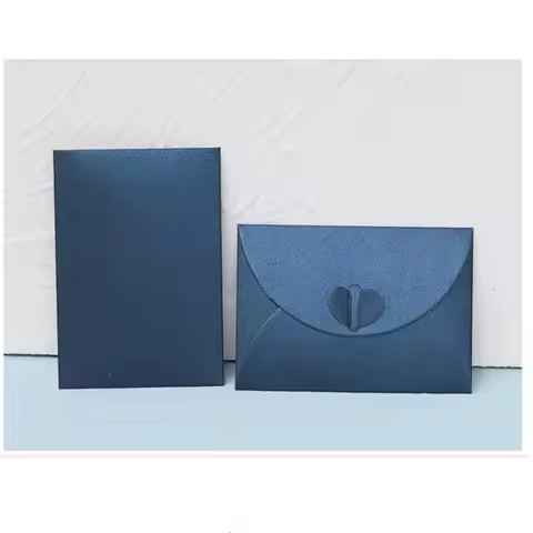 10pcs 11x17.5cm Mix Colors Envelope 250gsm Pearl Coated Paper Heart for Invitation Wedding Greeting