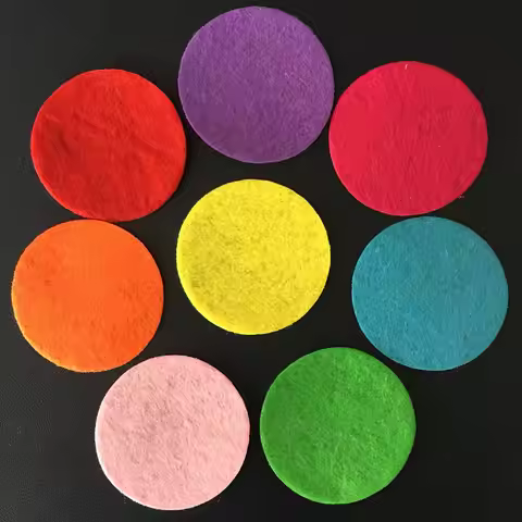 200pcs 30mm Mix Color Padded Felt Round Shape Craft/ DIY Appliques Clothing Decoration Scrapbook A15