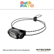Nitecore HA11 240 Lumen Lightweight Headlamp - Use 1xAA