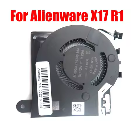 Laptop Fan For Alienware X17 R1 0J01R0 J01R0 EG50061S1-C100-S9A DC28000UKSL DC12V 0.2A