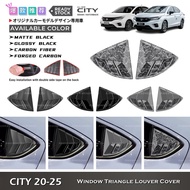 Modish Honda City GN2 GN5 Sedan Hatchback 2020-2025 Rear Window Triangle Louver Cover Accessories