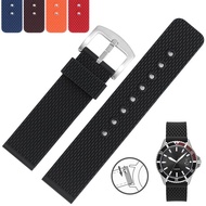 2024﹍ XIN-C时尚4 Silicone watch strap Universal Seiko Xijia for/Omega/for/Tissot/ Citizen Armani quick release waterproof rubber strap
