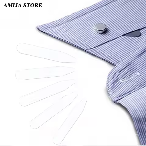 20Pcs Plastic Collar Stiffeners Stays Bones For Dress Shirt 2"/2.2"/2.37"/2.5 "/2.75" Inch Men's Gif