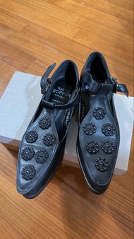 Tokyo Bopper 954 黑色尖頭花花鞋