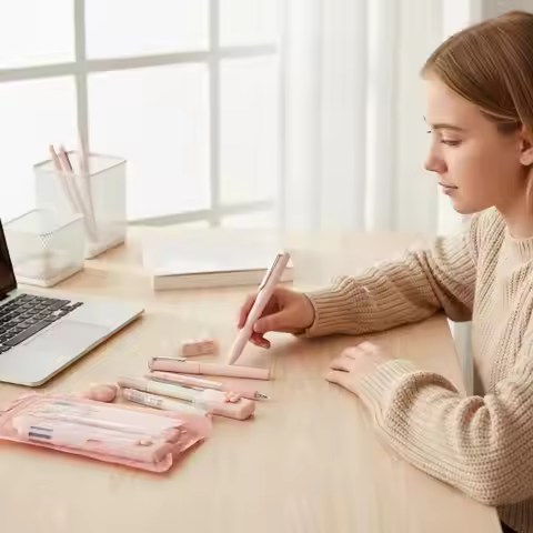 7-Pcs Office Stationery Set Minimalist Student Graduation Gift Set High-Quality Writing Pens & Tools