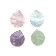6pcs 19*22mm Quality Acetic Acid Acrylic Water Drop Smooth Charms Pendants DIY Accessories