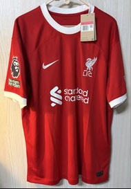 全新牌球迷版利物浦 22/23 主場球衣 連原裝英超字章M.Salah 11號，L碼