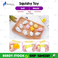 Realeos Fidget Cute Cartoon Animal Squishy Squish Mochi Soft Toy for Kids Birthday Stress Relief - RC78