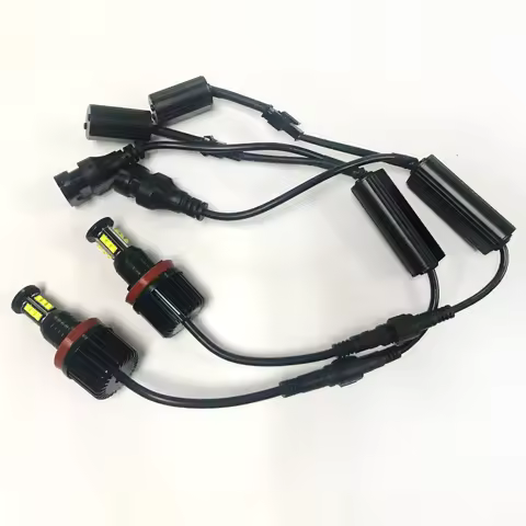 2pcs H11 LED Angel Eye Marker Highlight Chip Car Halo Bright Fog Light Bulbs For BMW E90 E92 E82E87 