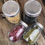 Sprouting Jar with Stainless Steel Screen Lid Wide Mouth Mason Sprouter