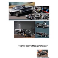 Little Elephant Elite Technic Dom's Dodge Charger Compatible 1077 pieces (U27)