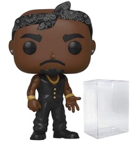 POP 2Pac - Tupac [Shakur] in Vest with Bandana Funko Rocks Vinyl Figure (Bundled with Compatible Box