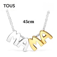 TOUS Double Bicolor Necklace With TOUS Mama MotifsSuitable For Women Birthday Gift Valentine's Day G