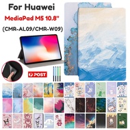 For Huawei MediaPad M5 10.8 (CMR-AL09/CMR-W09) Cute Cartoon Pattern Leather +TPU Fashion Flip Stand Tablet Protective Case