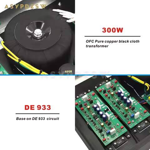 HIFI BL-933 Class AB Current Feedback 2SA1295/2SC3264 Power amplifier Base on DE 933 150W*2 4--8 ohm