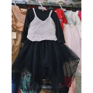 2-in-1 knitted dress 5-piece