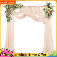 For Wedding Ceremony Arch Drapes 29.5 Inch X 26.25 Feet Champagne Color Sheer Curtain Draping Fabric