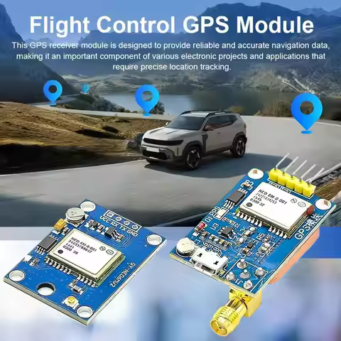 NEO-6M NEO-7M NEO-8M Flight Control GPS Module, Versatile GPS Receiver Module, Ceramic Antenna Modul