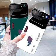 Glass Case For Asus ROG Phone 6 Case For ROG Phone6 Hard Tempered Glass Phone Back Cover For ASUS Ro