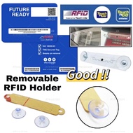 MY RFID Holder Touch n Go RFID Tag Sticker Protective film Smart Tag Car (for tinted window) + suction cup