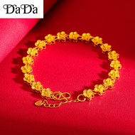 gelang tangan emas bangkok cop 916 original malaysia bracelet womens flowers wedding bridal jewelry 