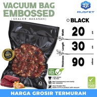 BLACK Embossed Vacuum Plastic 20x30 Embossed Vacuum BAG DELKOCHOICE