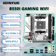 JGINYUE B550 AM4 mini ITX Motherboard supports Ryzen 4000/5000 series DDR4 RAM Desktop PCIe4.0 WiFi