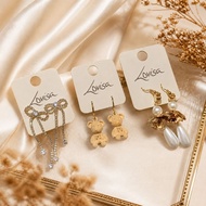 Lovisa Original Earrings Ribbon /  Teddy Bear / Dangling Flower Earring Ear Accessories Beautiful Cu