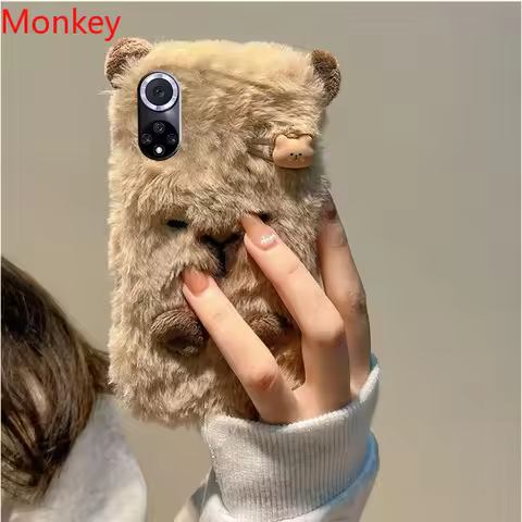 Ins Korean Cute 3D Capybara Soft Case For Huawei Nova 11i 10 9SE 8i 7i 3i 5T P50 P40 P30 P20 Mate 20