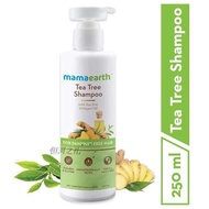 India Mamaearth Tea Tree Ginger Anti-Dandruff Shampoo Reduce Peeling, Soothe Itchy Scalp 250ml 4.29