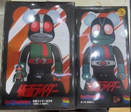 全新未開封 medicom 400% Bearbrick Be@rbrick 幪面超人 舊 1 號 ＆舊 2 號 本鄉猛 一文字隼人