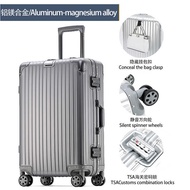 All Aluminum Magnesium Alloy 67cm Luggage Trolley Case 80cm Metal Suitcase 67cm Business Boarding Pa