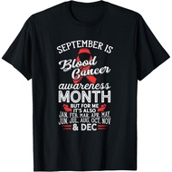 Blood Cancer Awareness September Is Blood Cancer Ribbon T-Shirt