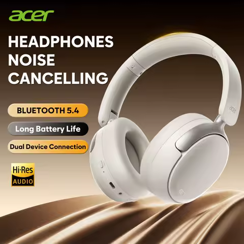 Acer OHR516 ANC Wireless Headphone Noise Cancelling Hi-Res Spatial Audio Earphone Bluetooth Over Ear
